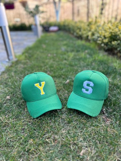 Benetton yeşili kişiye özel şapka